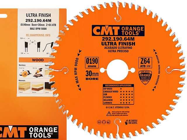 CMT 292.190.64M Tarcza do cięcia drewna Laminatu Piła Widia 190x30 Z64