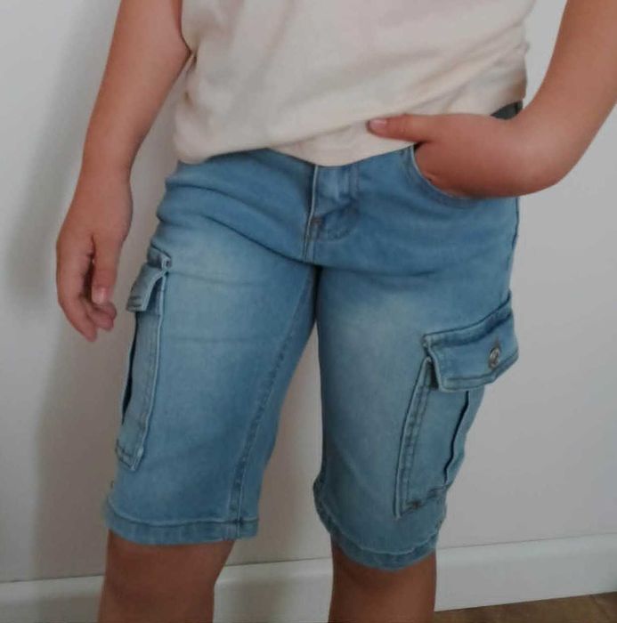 szorty jeans/spodenki cargo 10-11-12 lat 140 cm*Wallflower Girl*