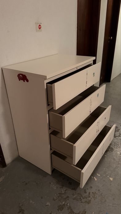 Cómoda TANGE 4 gavetas branco