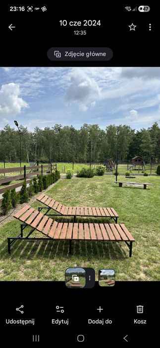 Domek drewniany z kominkiem, SAUNA