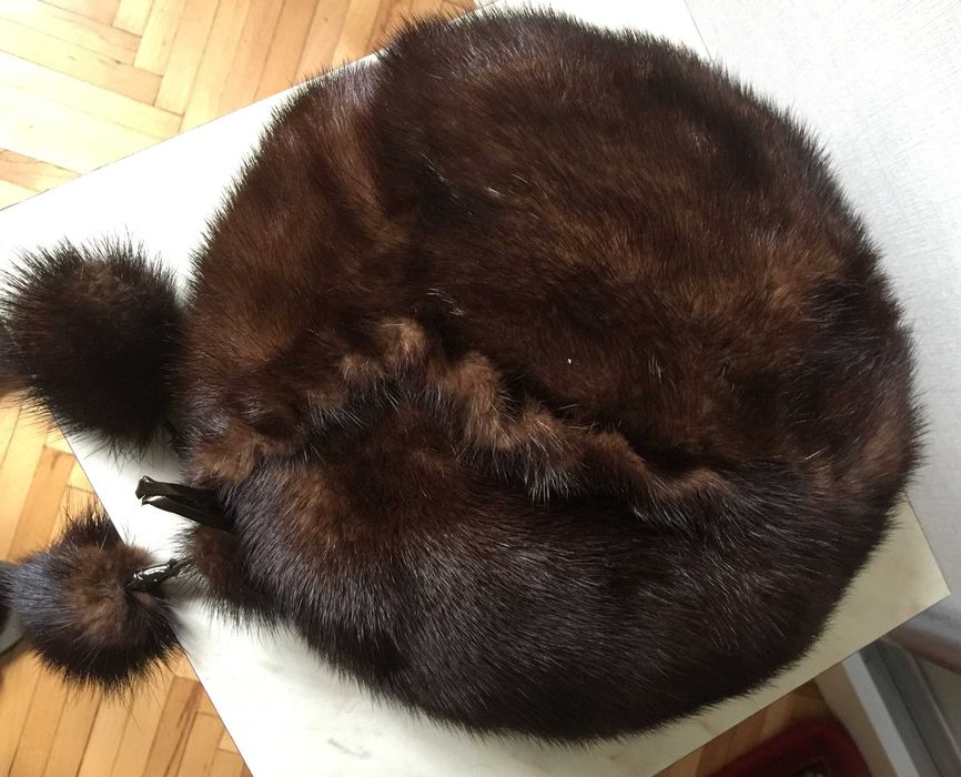 Шапка норкова Берет з норки у відмінному стані