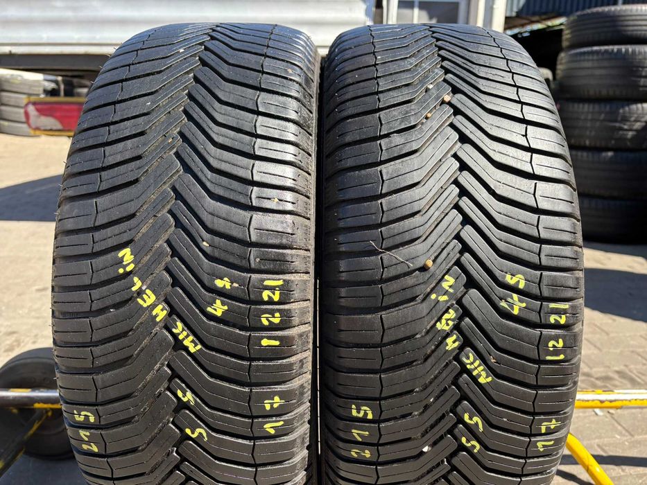 2X OPONY CAŁOROCZNE 215/55R17 94V Michelin CrossClimate+ 6.9MM 2022R SPRAWDZONE CAŁE!