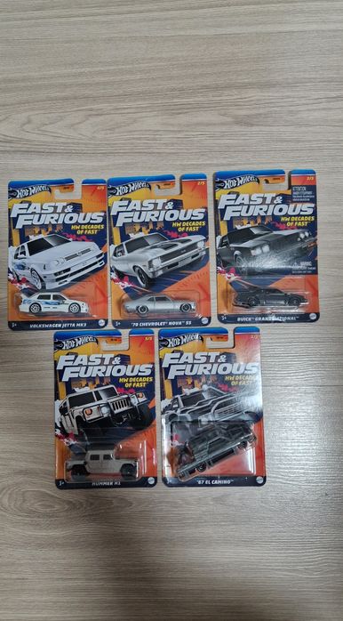 Hot wheels fast & furious zestaw set