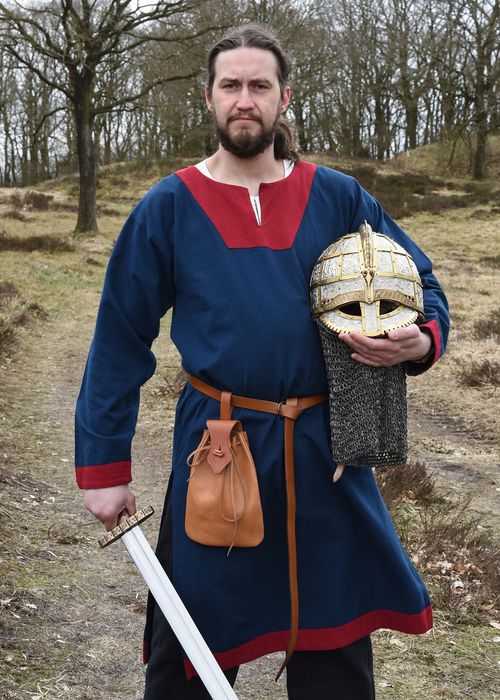 Średniowieczna Tunika Vallentin, Niebiesko-Czerwona, Rozmiar L  Bm