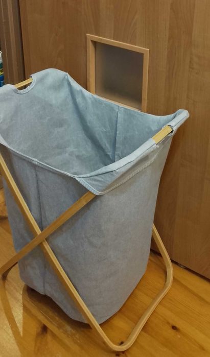 Kosz na pranie szary