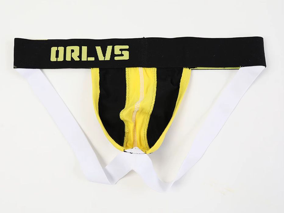 Męskie bawełniane otwarte slipy, sportowe jockstrapy jockstrap - L