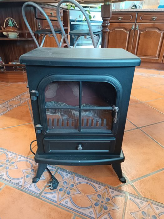 Aquecedor/ Lareira Elétrica Klarstein estilo Salamandra 1800W