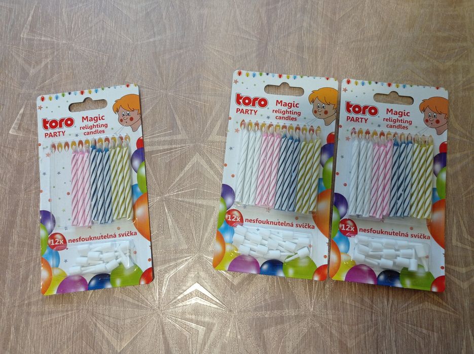 Свічки на торт, які незадуваються