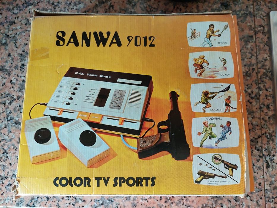 Consola video jogos anos 70 SANWA 9012 com 6 jogos