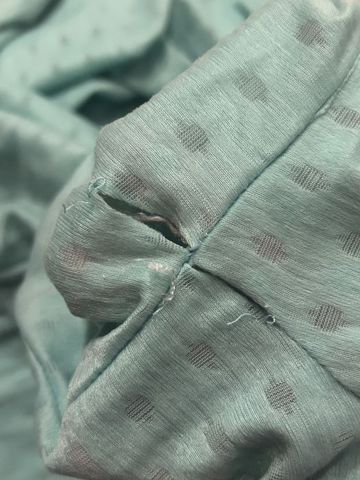 Koszula nocna PRL vintage retro zielona peniuar oldmoney
