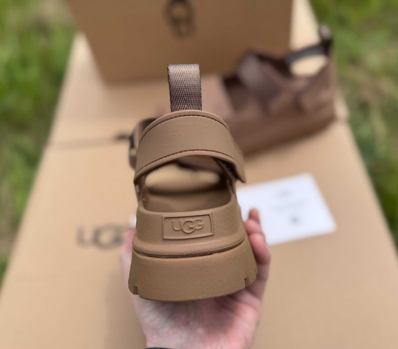 ‼️Останні Розміри‼️Оригінал / Босоніжки UGG Goldenglow Sandals Brown / Сандалі Угг / Уггі / Босоножки Угги