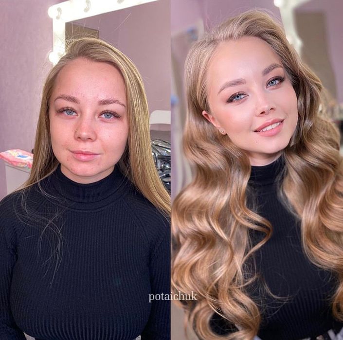 Makijaż / make up / fryzura / upięcie / loki / fale