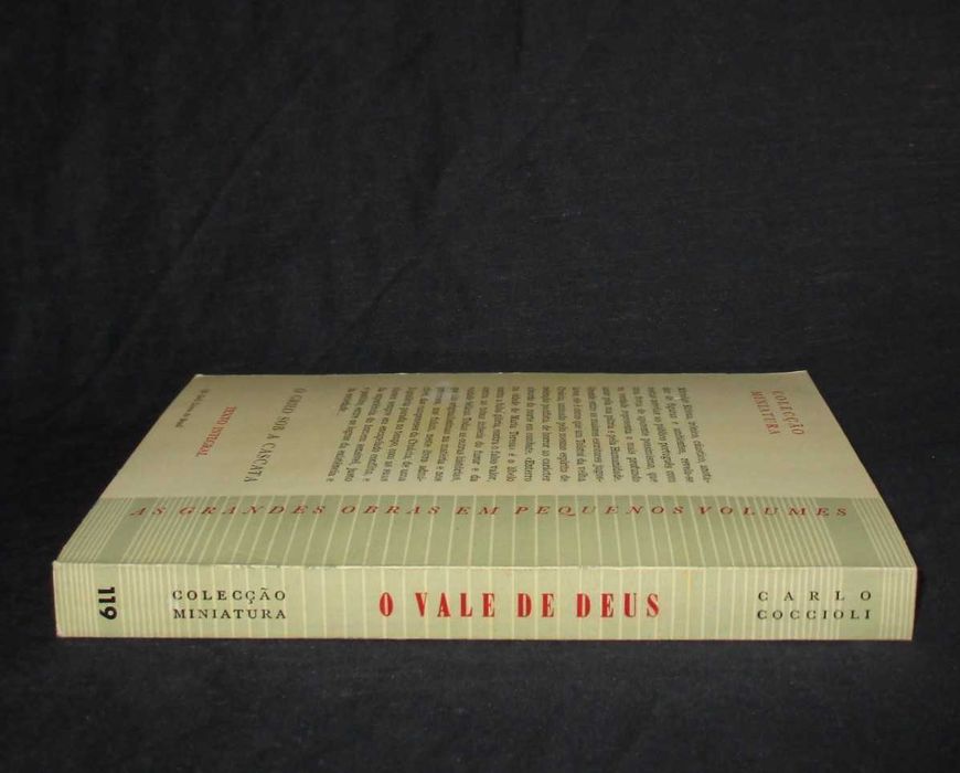 Livro O Vale de Deus Carlo Coccioli Colecção Miniatura