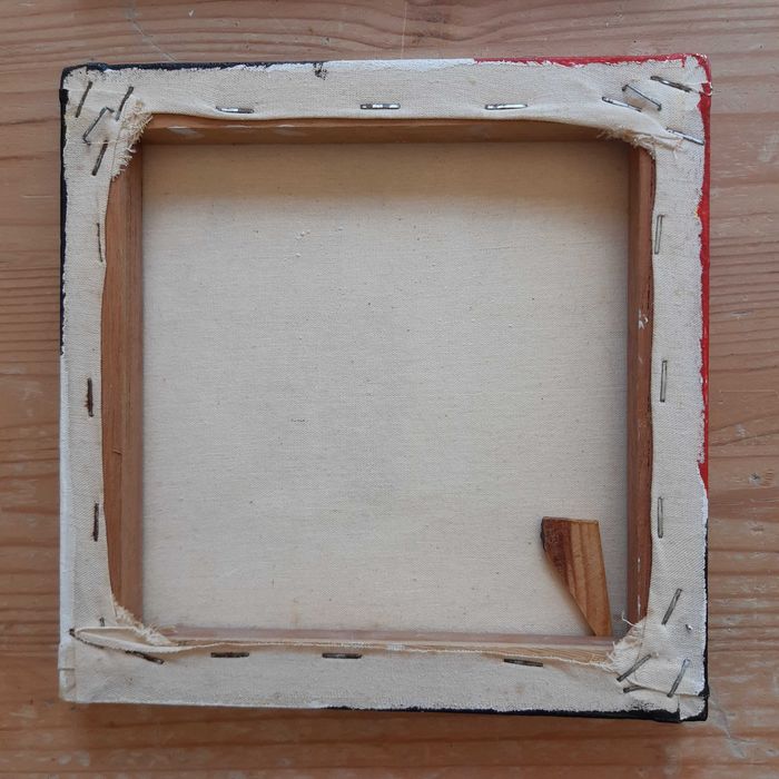 Quadros originais como novos (tríptico) branco, preto e vermelho