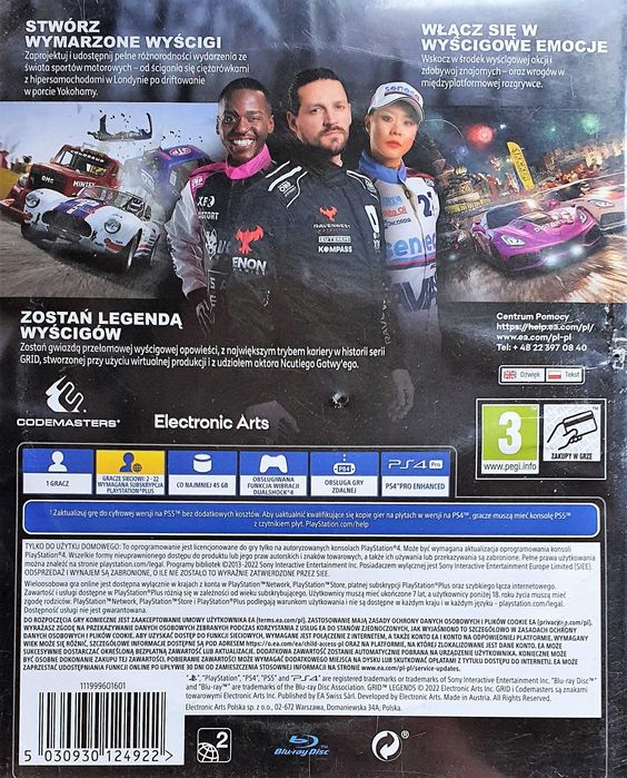 GRID LEGENDS PL Playstation 4 PS4 PS5 Sklep Multigames Kraków