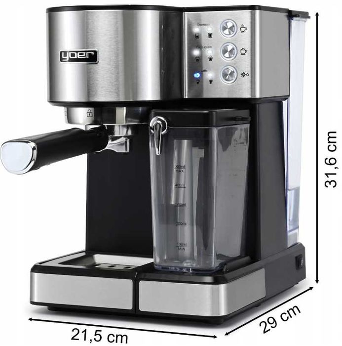 Nowy Yoer Nowy Ekspres Do Kawy Ciśnieniowy Automatyczny 20bar 1350W
