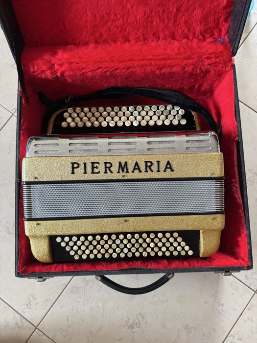 Acordeão Piermaria Cromático – Made in Italy – Excelente Estado