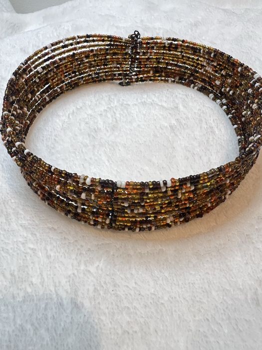 Naszyjnik choker koraliki handmade vintage boho etno hippie 25