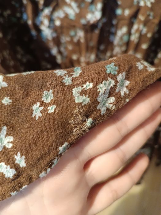 Brązowa spódnica w kwiatki House rozmiar M wiskoza TANIO!