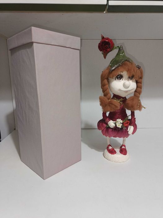 Подарочный сувенир кукла девочки, игрушка на ёлку