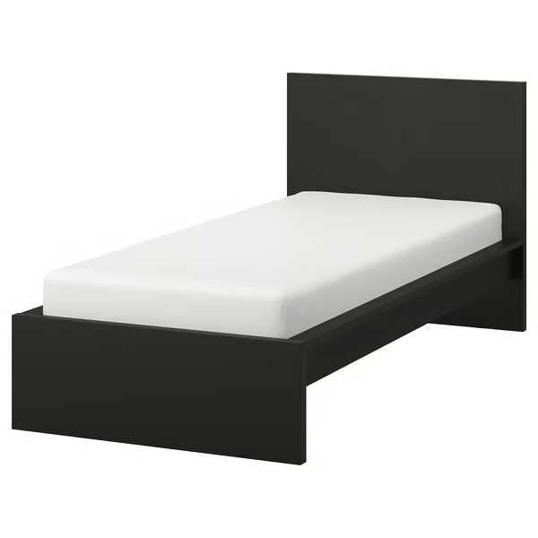 Cama MALM Preto 90x200cm