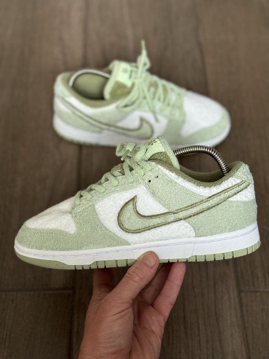 Кроссовки Limited Edition Nike Dunk Low Fleece Green DQ7579-300