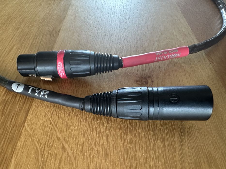Nordost TYR XLR 0.6m interconnect, stan idealny, pudełko