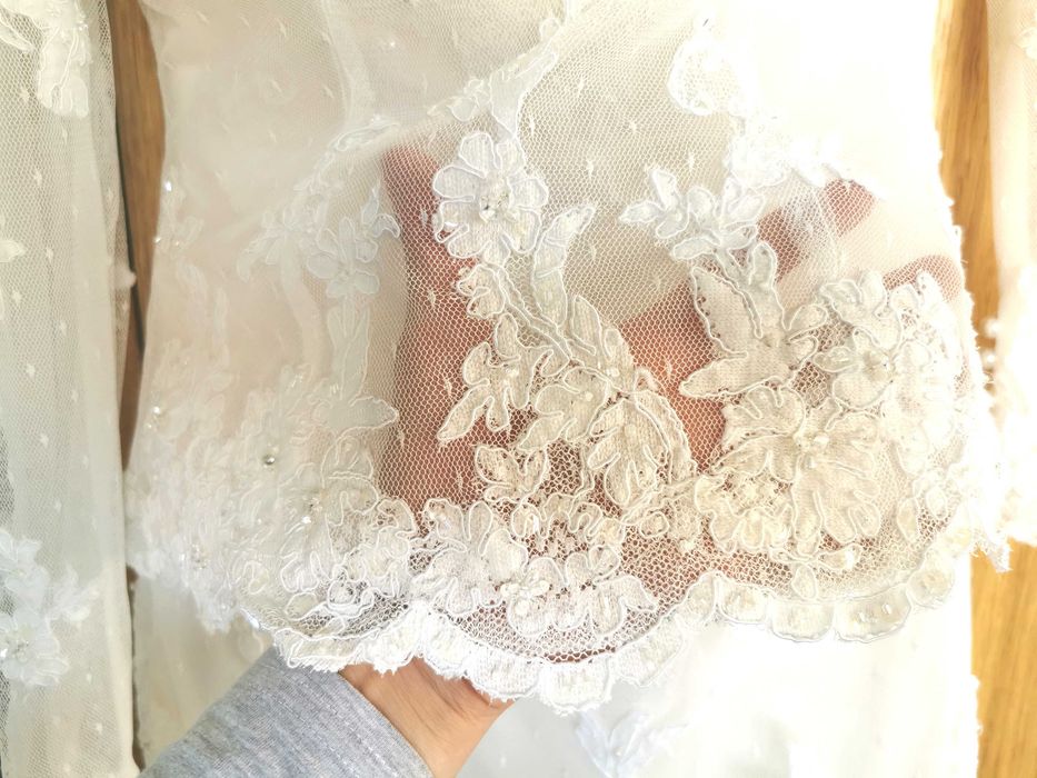 Suknia ślubna, koronka, syrenka. PRONOVIAS India White One 424