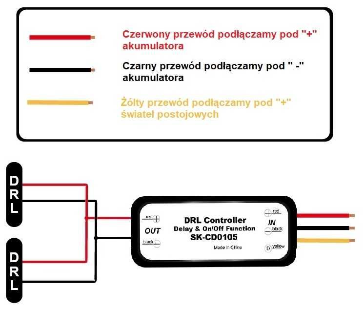 AUTOMAT WŁĄCZNIK DRL światła do jazy dziennej + FOLLOW ME HOME + ID