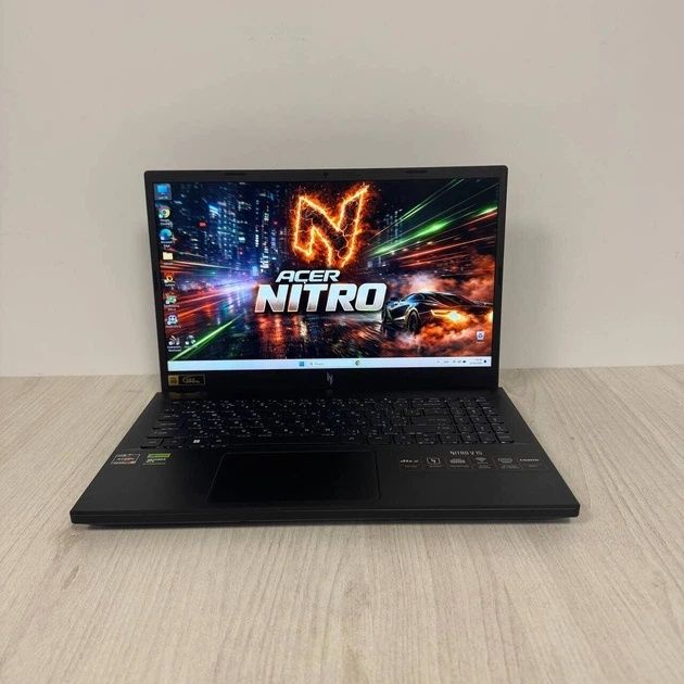 RTX 4060 8 ГБ / Новий ноутбук Acer Nitro V15  /  Ryzen 5 7535HS 6 ядер / RAM 16 ГБ DDR5 / SSD 512 ГБ