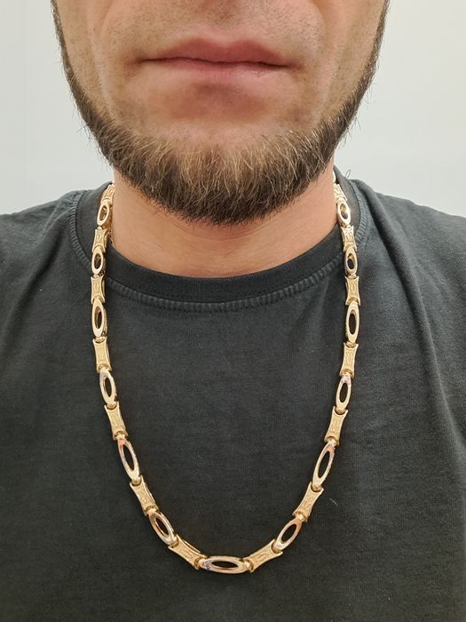 Złoty Łańcuch splot  Cartier 62 cm Nowy 585