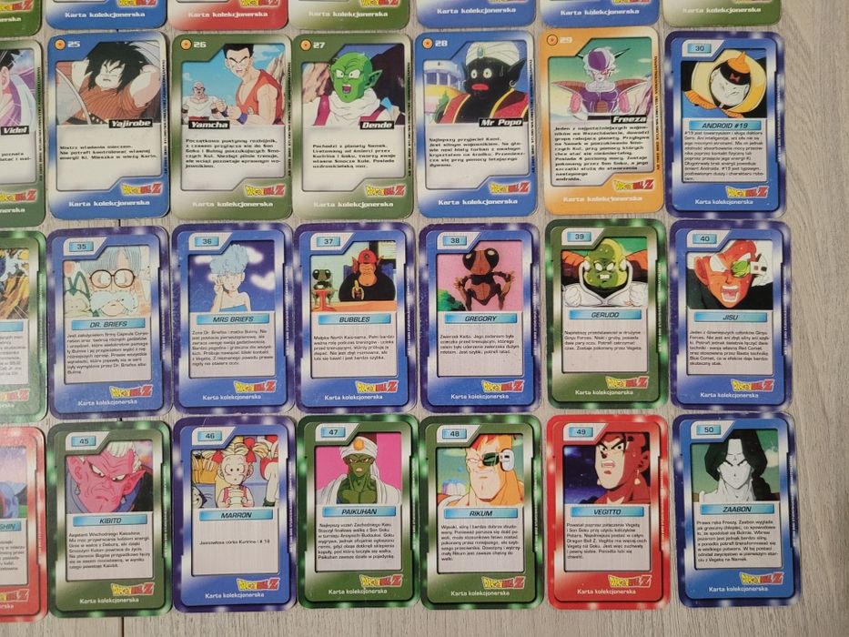 Karty Dragon Ball Chio - 50/50 kolekcjonerskie DBZ