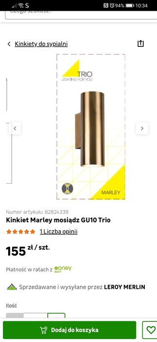 Nowe lampy ścienne