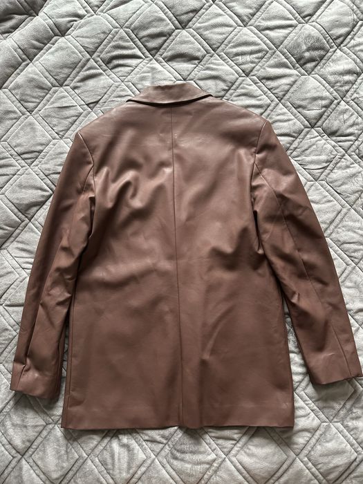 Піджак жакет шоколадний XC C шкіряний