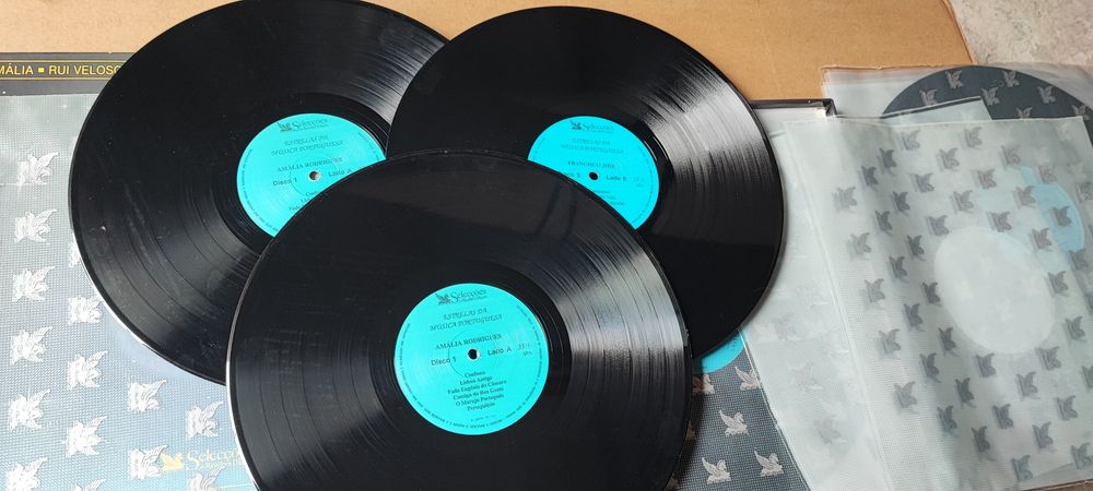 9 Discos vinil Estrelas Musica Português, Amália R..