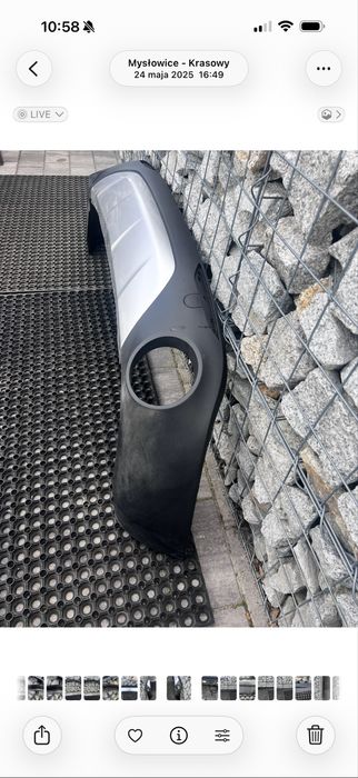 Dolny element zderzaka Alfa Remeo Stelvio  50563021 50553747 50559833  50541014 50541130