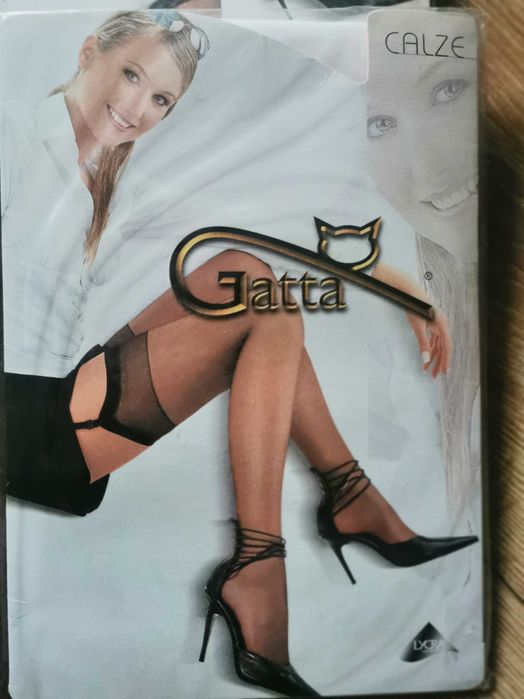 Pończochy damskie do paska  3/4 zestaw