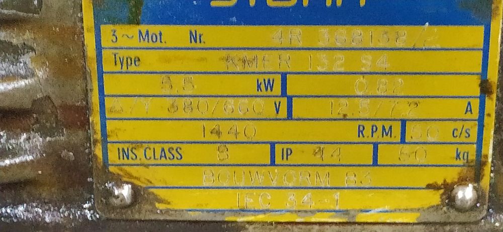 Електродвигатель 5.5 квт.1440 об.