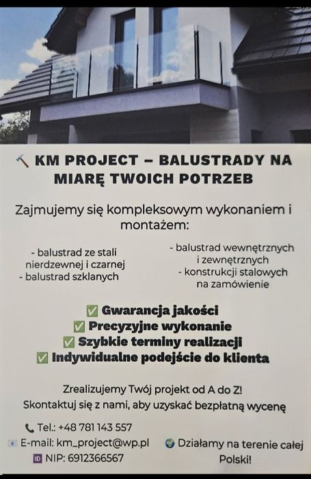 KM project balustrady