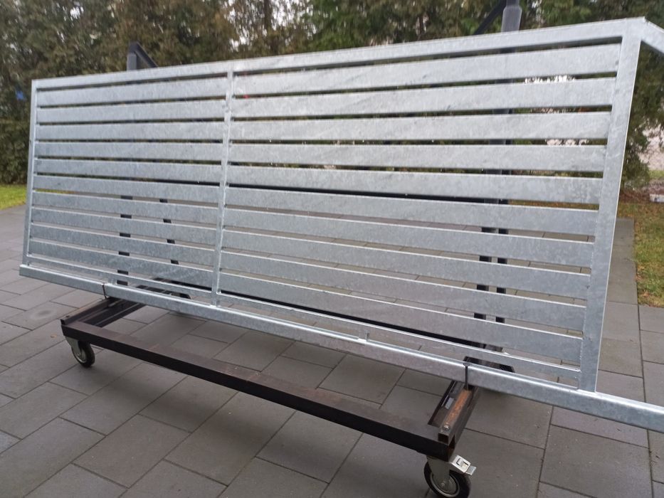 Brama przesuwna palisadowa ocynkowana ogniowo transport Gratis