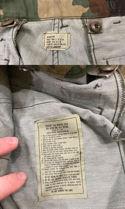 НОВЫЕ брюки US GI M65 Woodland Camo Field Pants + Liner, M-Long.