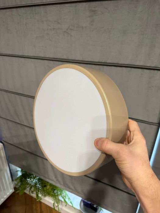 Lampa sufitowa łazienkowa na taras Plafon CLEO 300 IP54 Beżowy 30 cm