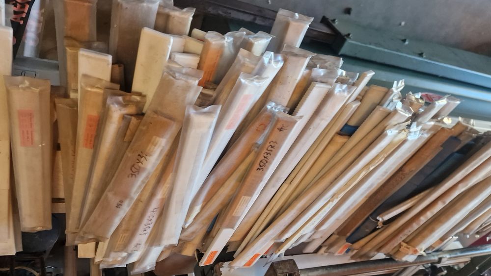 Laminas para plainas e desengrossadeira de 300 mm até 730mm temo