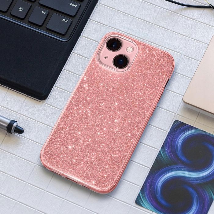 Błyszczące Etui Ochronne Do Apple iPhone 15 Różowe 6,1''