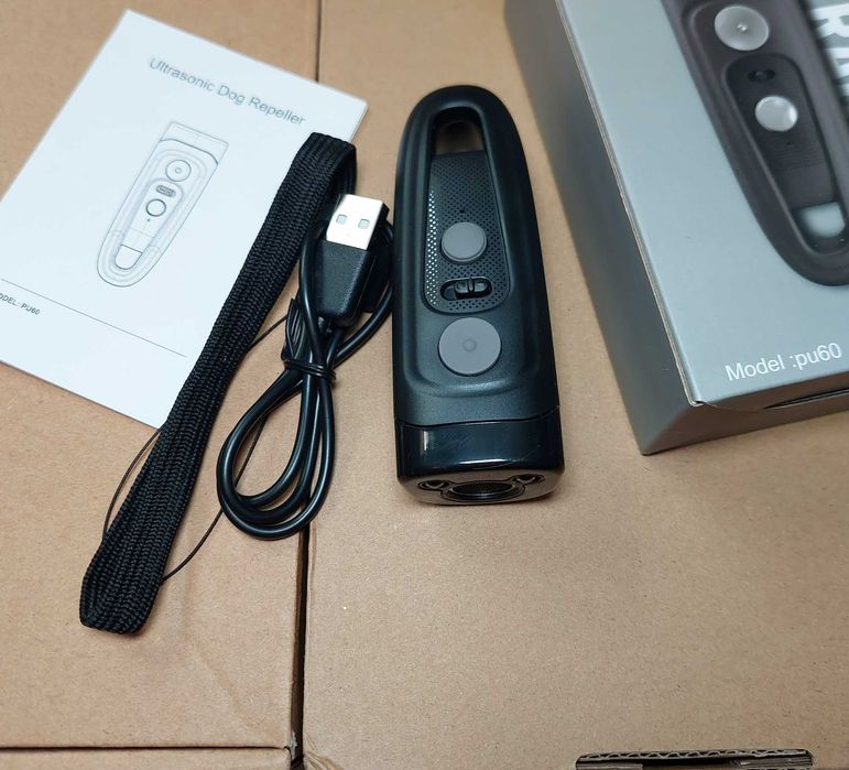 Смарт відлякувач собак Ultrasonic PU60 Ультразвуковой отпугиватель с LED фонарем