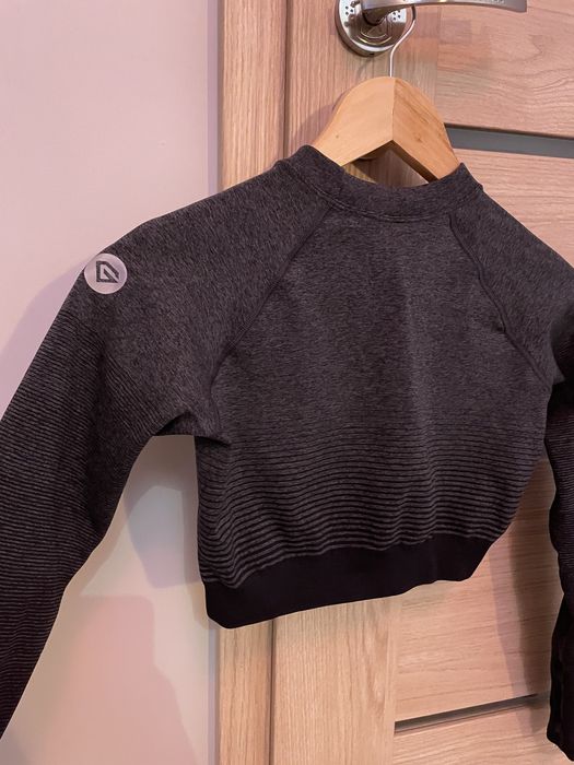 Rashguard grey szary krótki ombre S GymGlamour Deynn