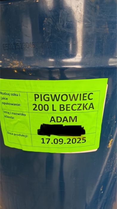Pigwowiec Japoński sok 100% w beczkach 200 litrowych
