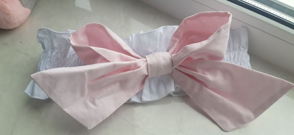 Бант на виписку рожевий