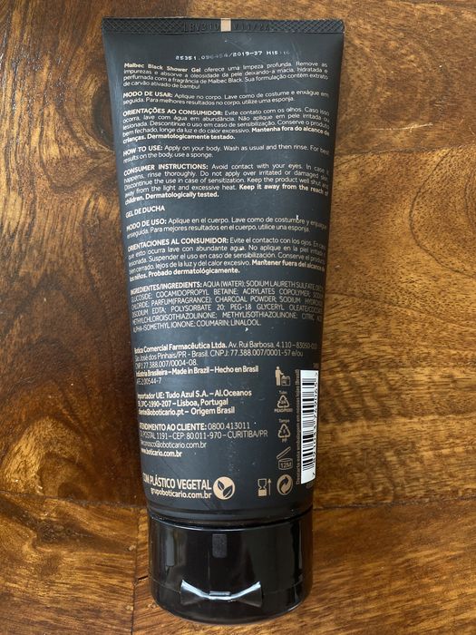 MALBEC Black Shower Gel 200g