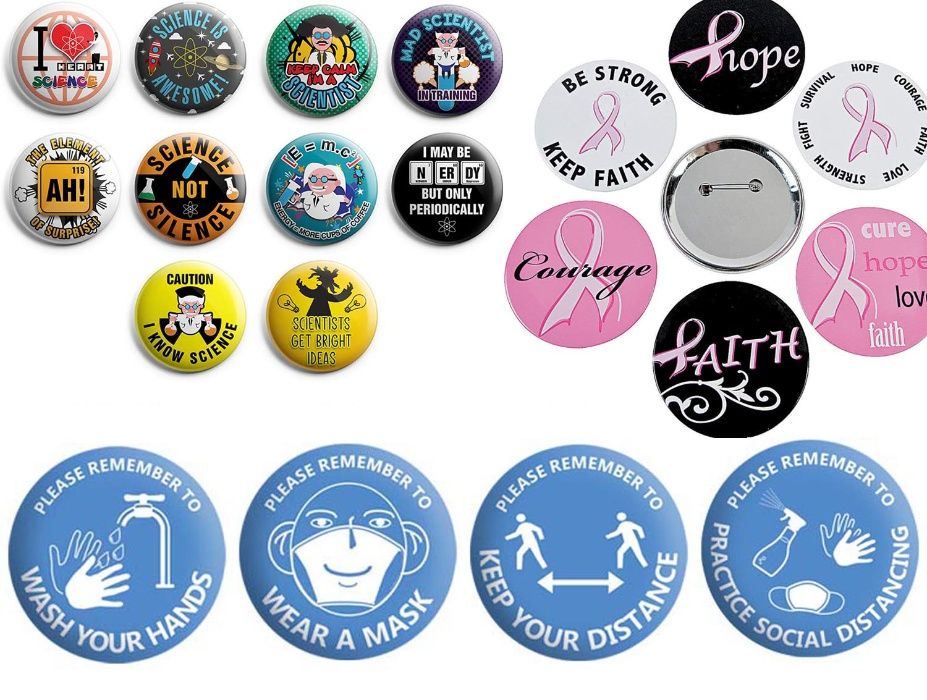 Crachás / Pins / Ímans personalizados ou publicitários